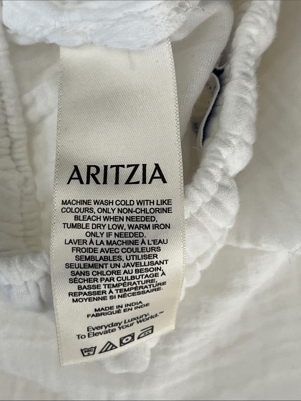Aritzia Little Moon AirPlush Cotton Sail Pant Gauze Wide Leg Drawstring Pants - Picture 7 of 8